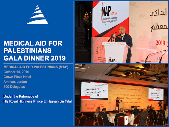 Medical Aid for Palestinians Gala Dinner 2019