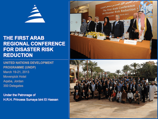 The First Arab Regional Conference for Disaster Risk Reduction
