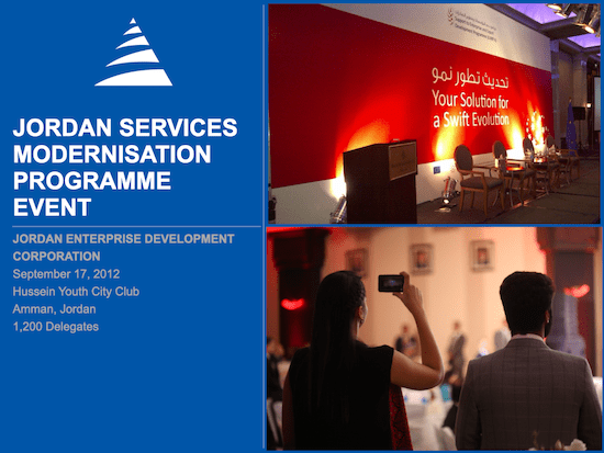 Jordan Services Modernisation Programme Event