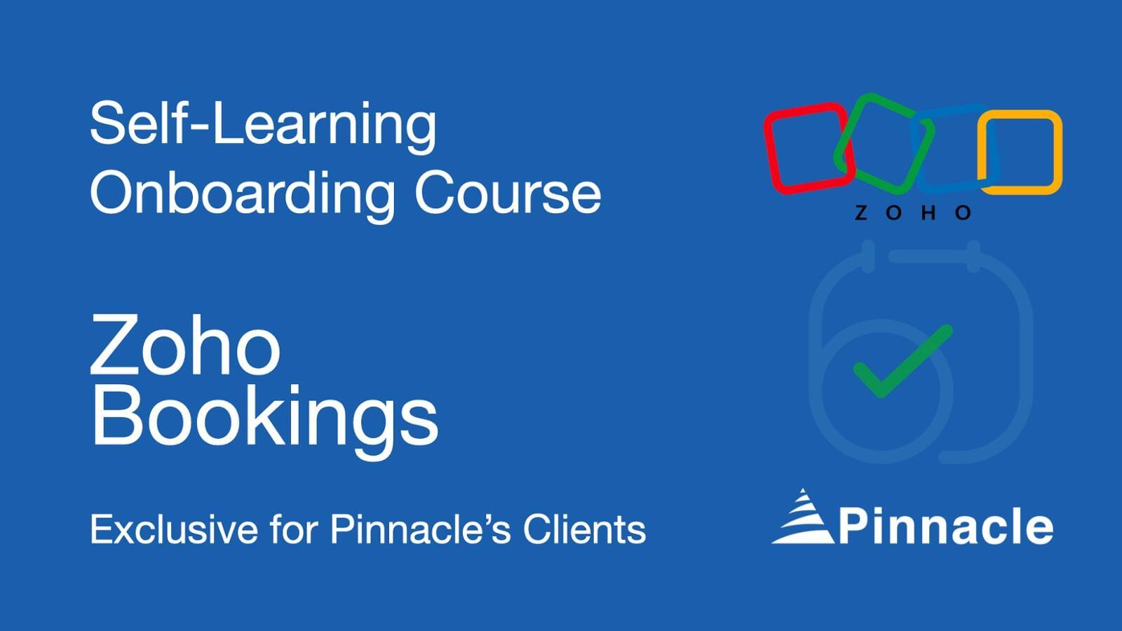 Zoho Bookings Self Learning Course