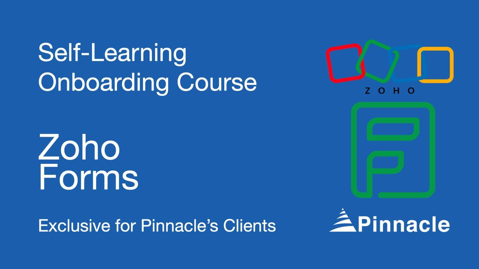 Zoho Forms Self Learning Course