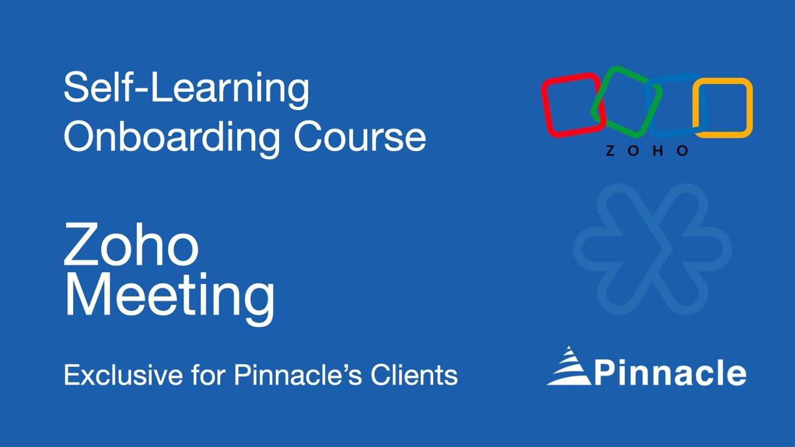 Zoho Meeting Self Learning Course