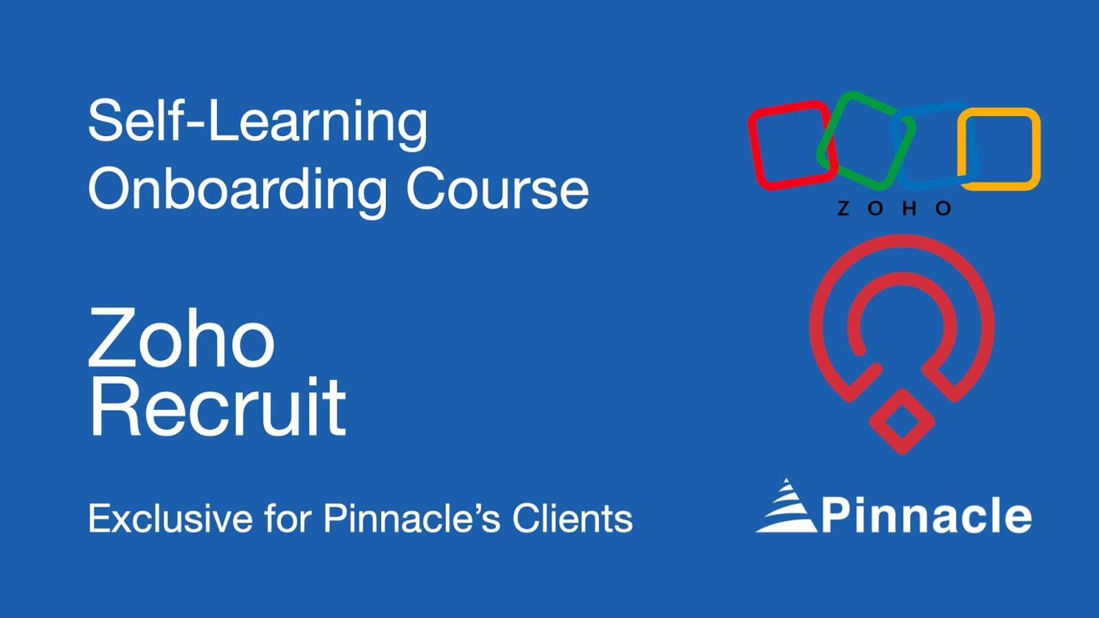 Zoho Recruit Self Learning Course