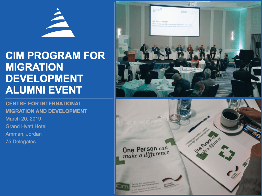 CIM Program for Migration Development Alumni Event